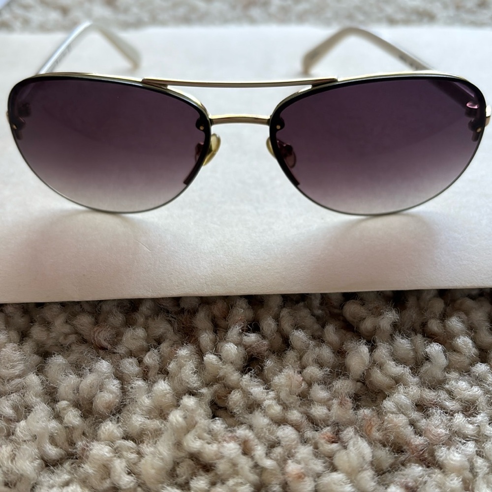 Kate Spade Beryl Women’s Rimless Rose Color Aviator Sunglasses